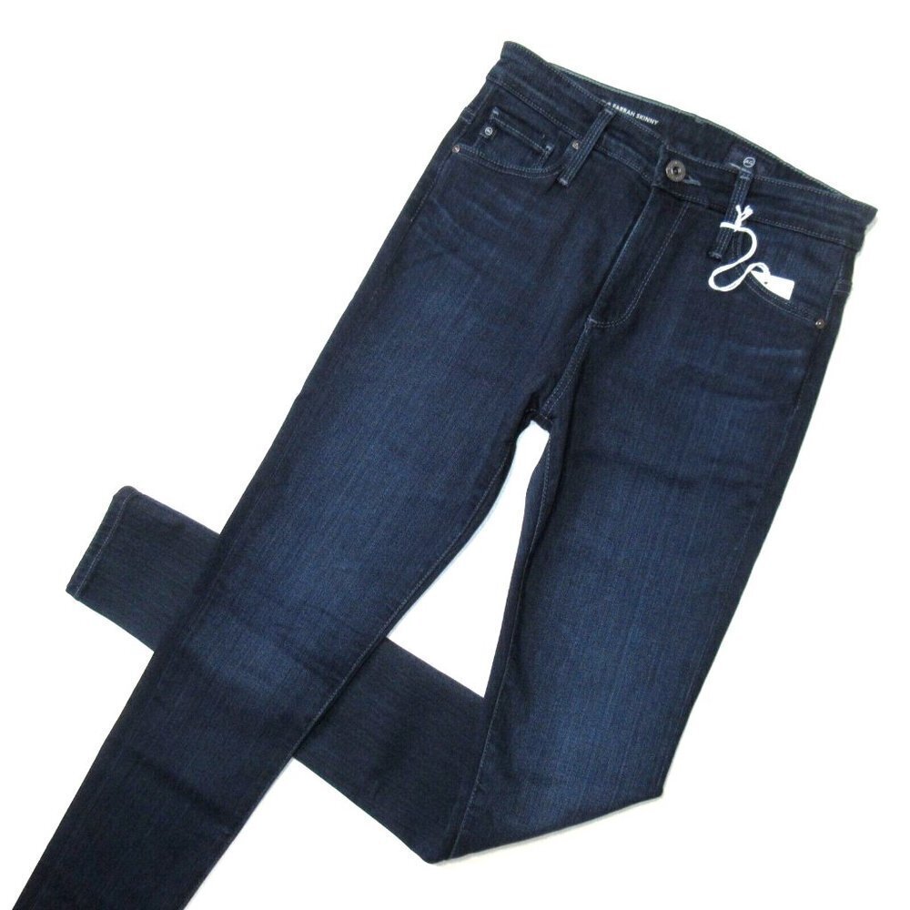NWT Adriano Goldschmied AG Farrah Skinny in Blue Basin Stretch Jeans 25 - Picture 2 of 6
